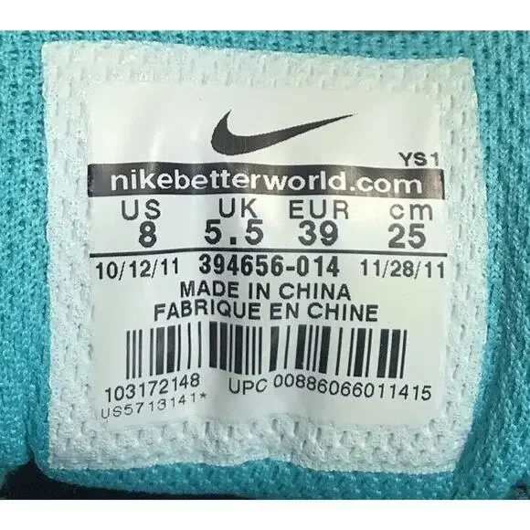 Nike Air Prestige III Sneakers - Women’s Size 8 - Black Teal Shoes - VERY NICE - Picture 6 of 10